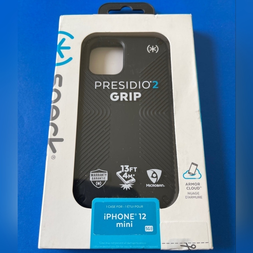 iPhone 12 Mini - Speck Presidio2 Grip Series Case (BLACK)